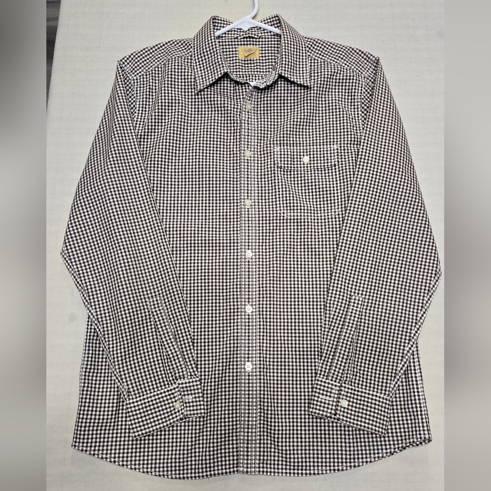 Tre Vero Brown & White Button-Down Shirt